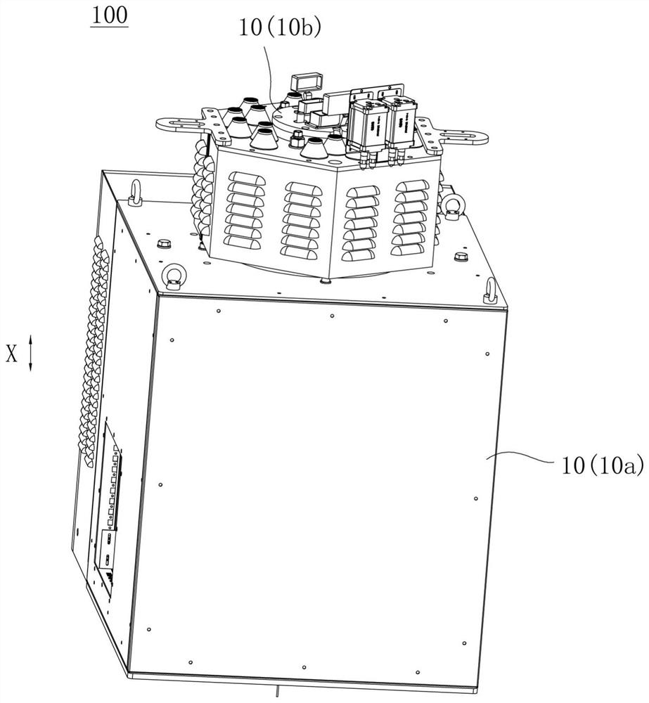 Combined energy transmission device and wind generating set