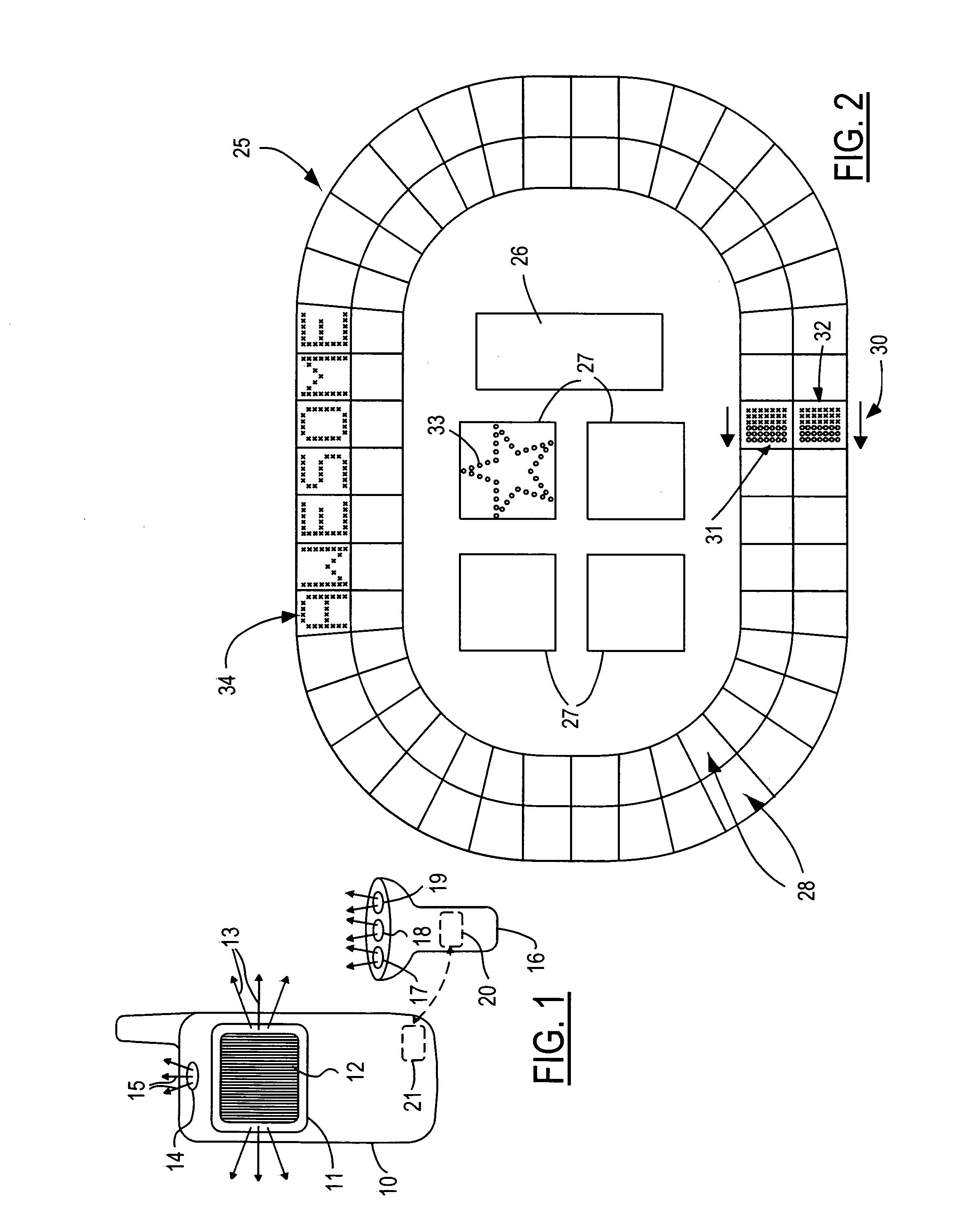 Synchronized light shows on cellular handsets of users at a gathering