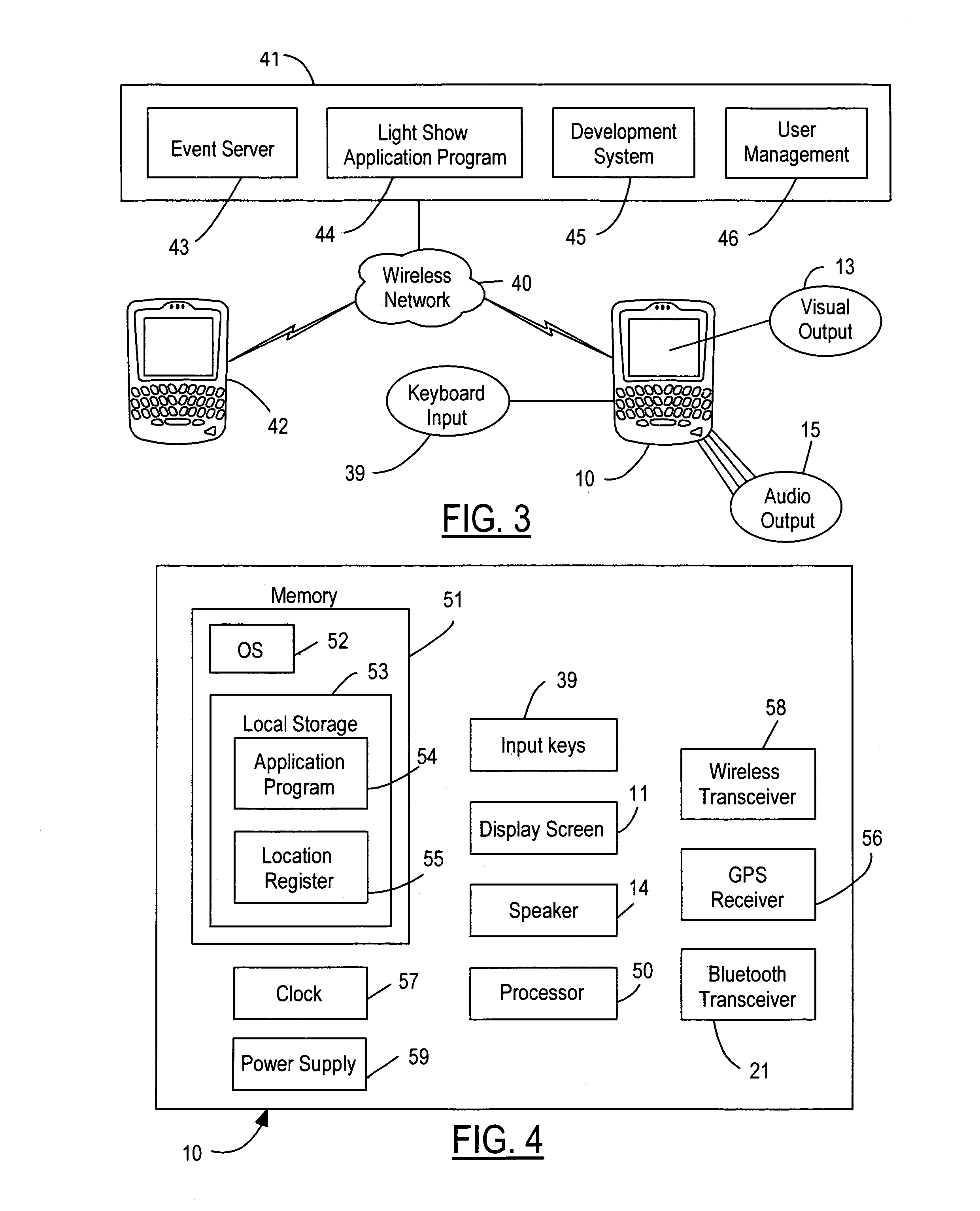 Synchronized light shows on cellular handsets of users at a gathering