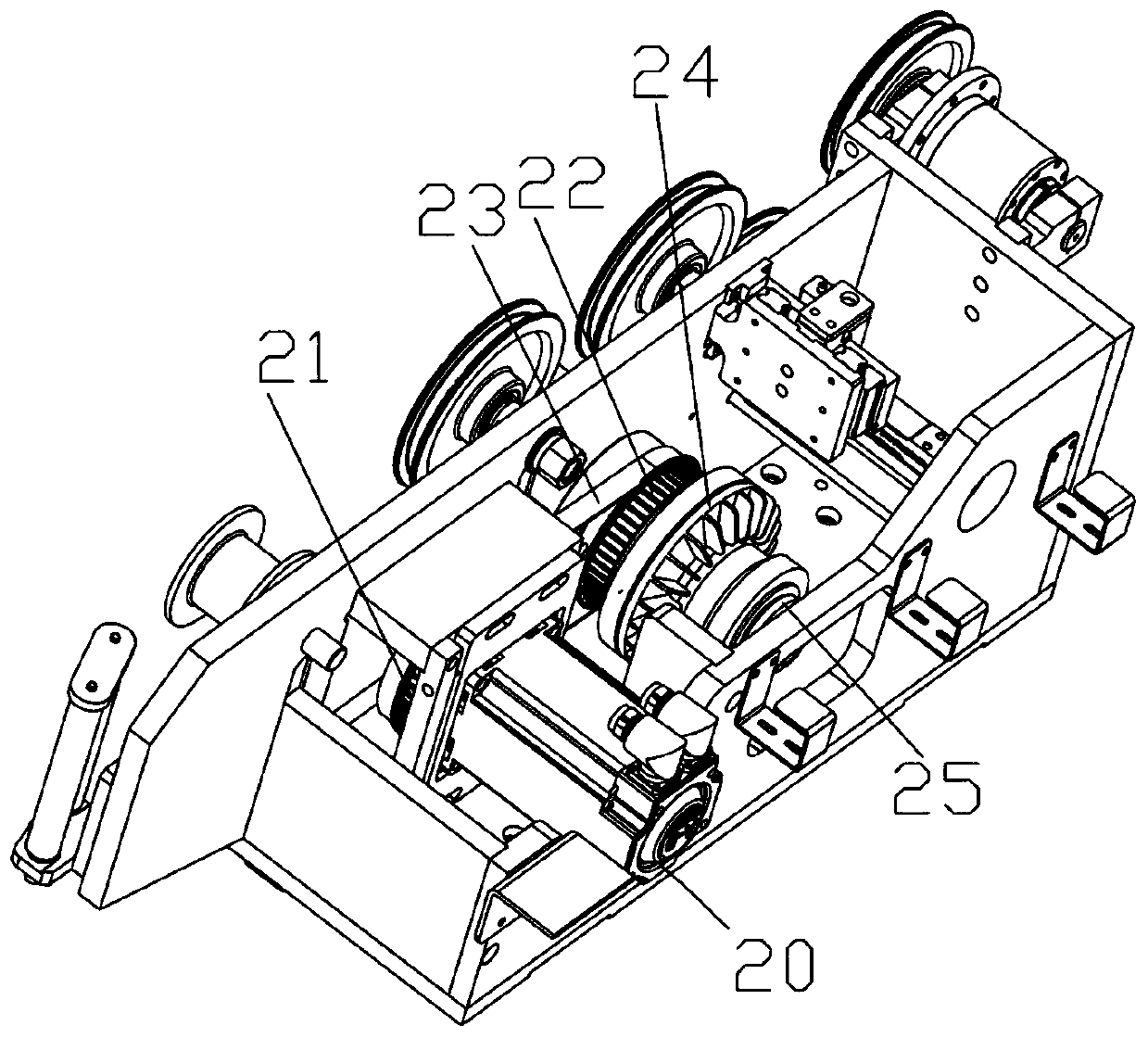 Tension control device for zero-degree belt layer winding process