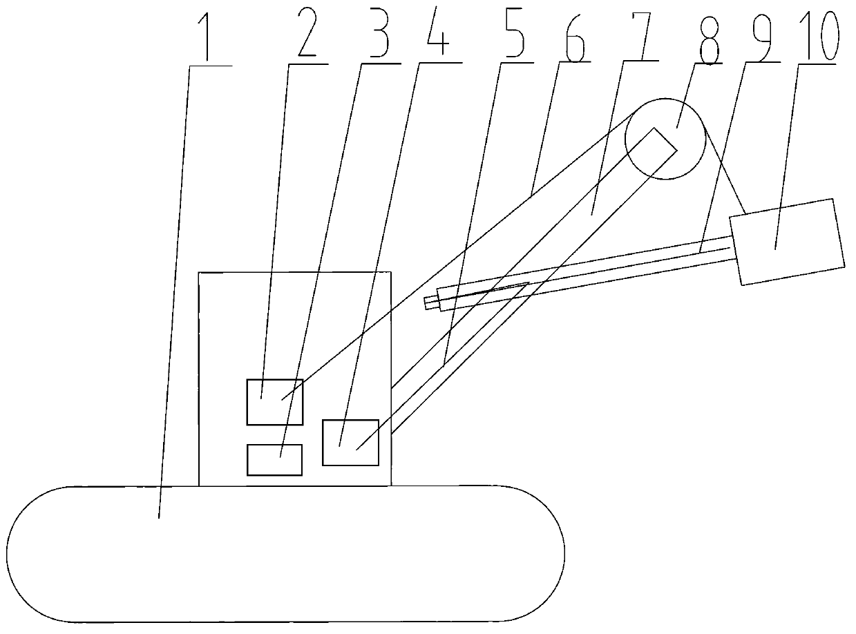 Electric excavator weighing method