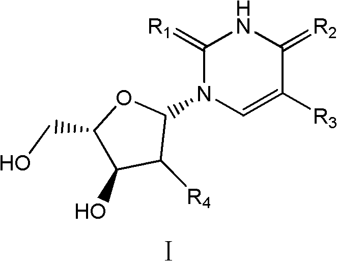 Beta-L-2'-desoxy-thymin-nucleoside derivative, preparation method and purposes thereof