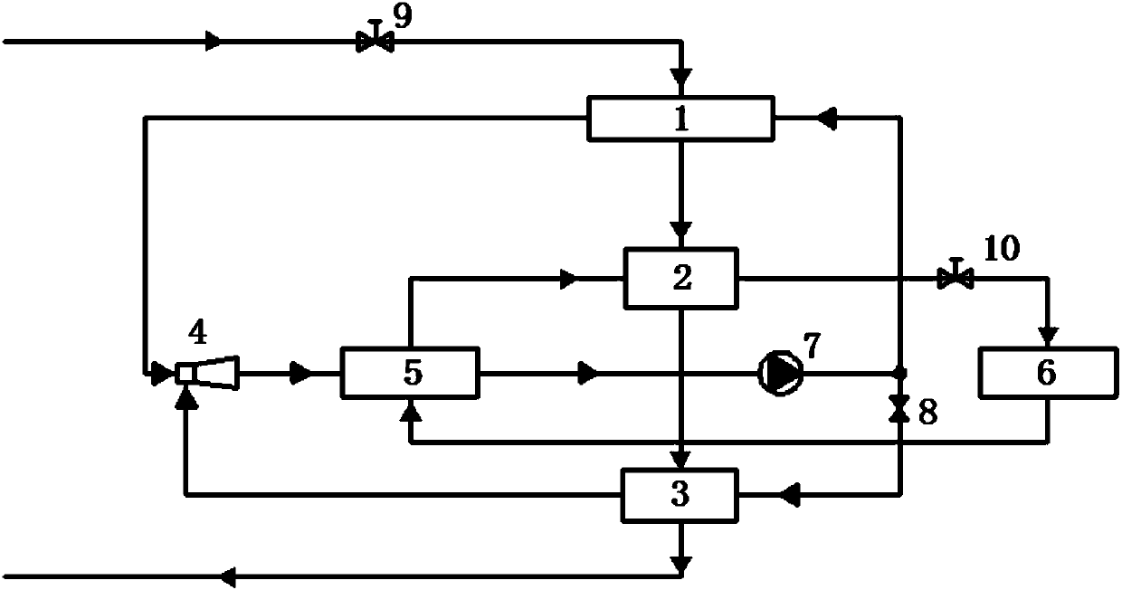 Domestic heating network active heat exchange system in central heating system