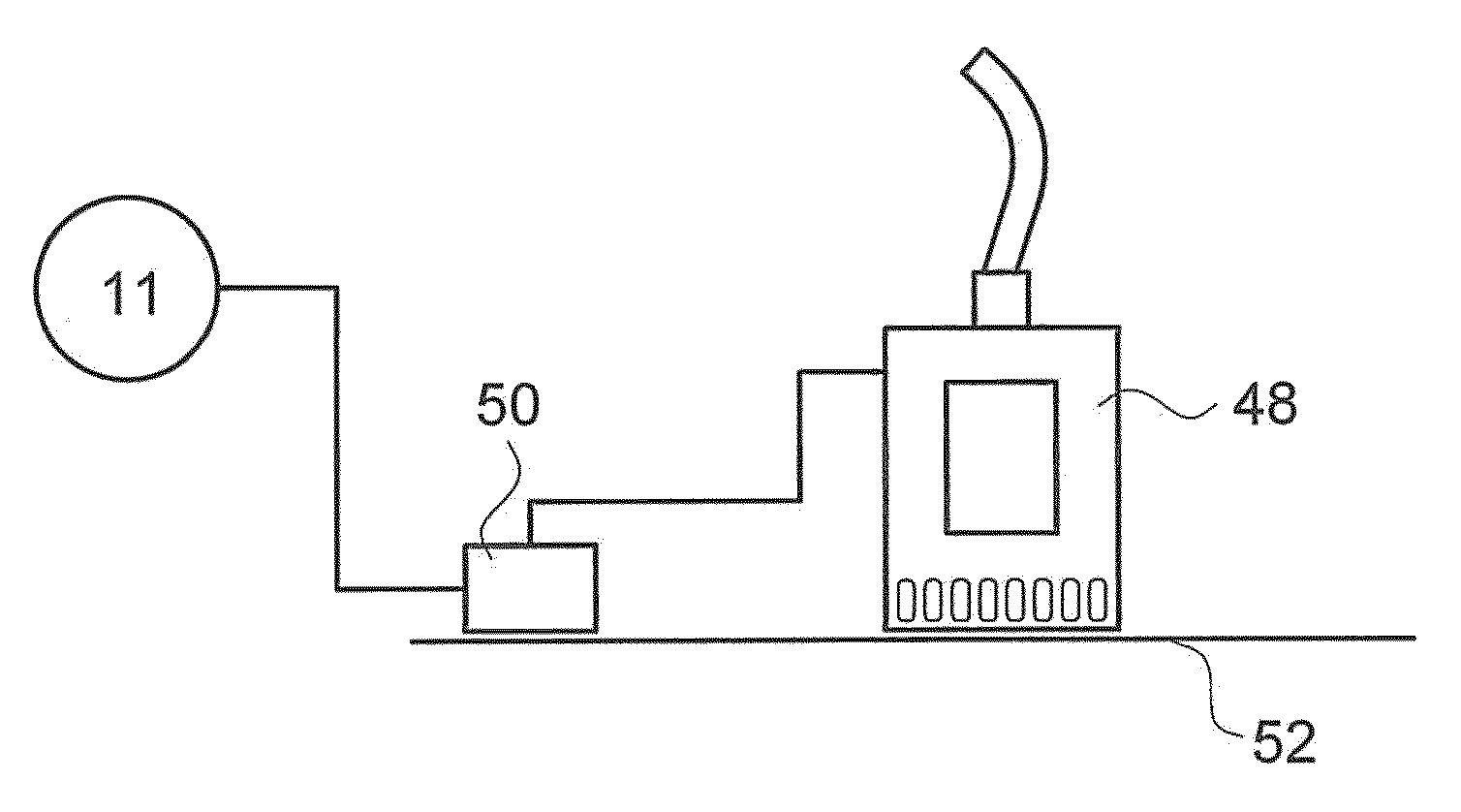 Sensor for switching a pump on and/or off