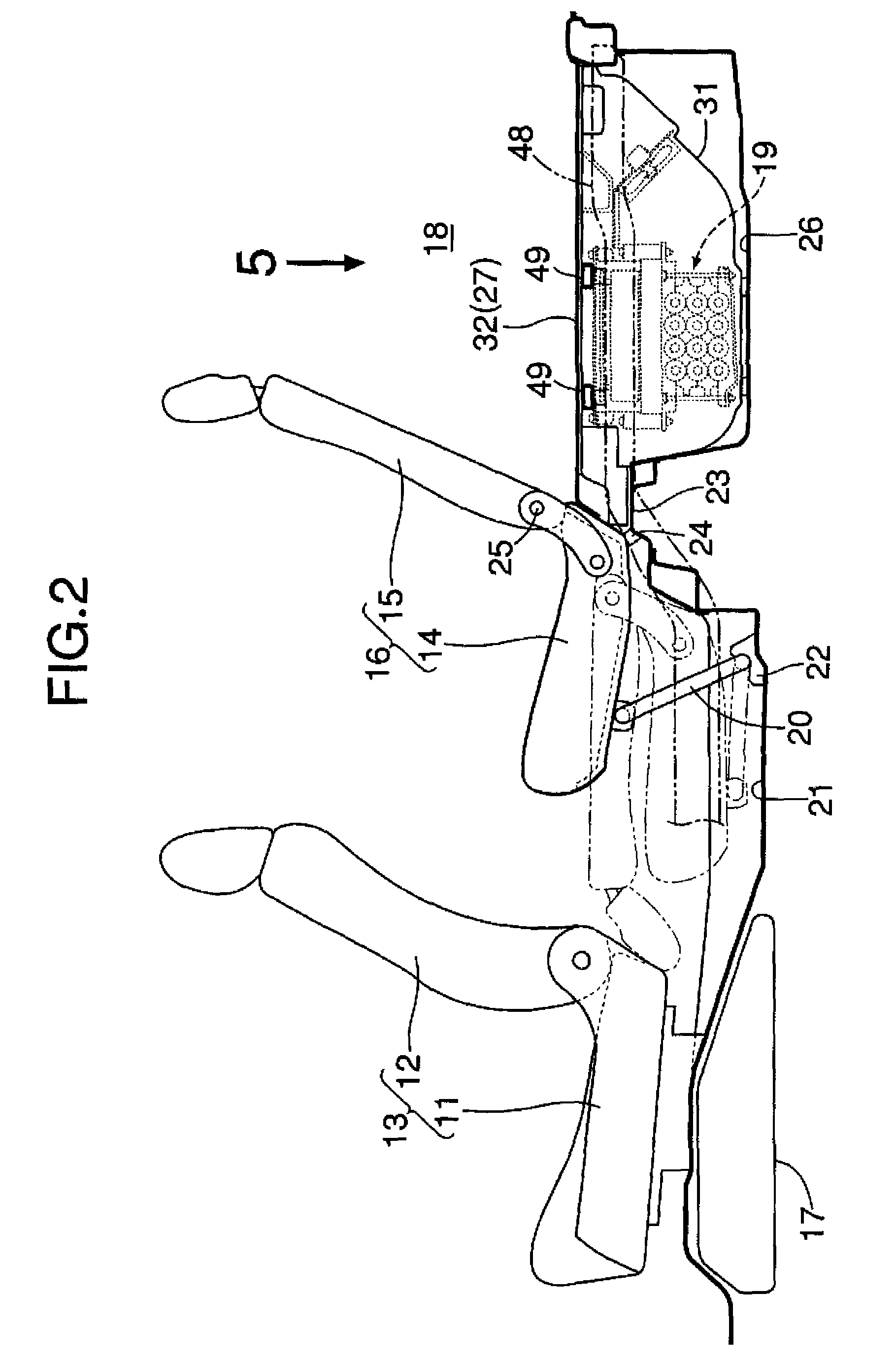 Electrical device cooling structure in vehicle