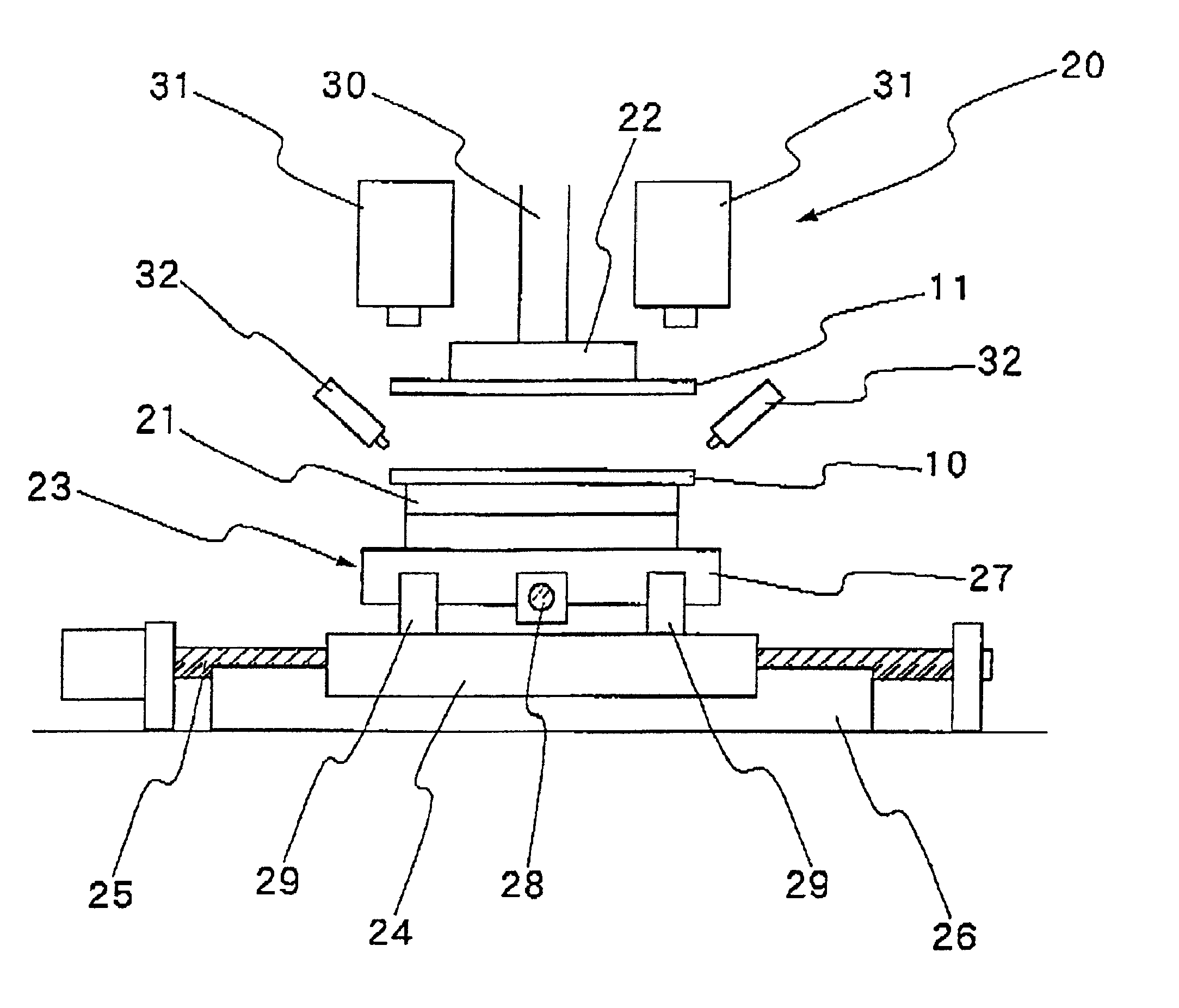 Method and apparatus for bonding substrate plates together through gap-forming sealer material