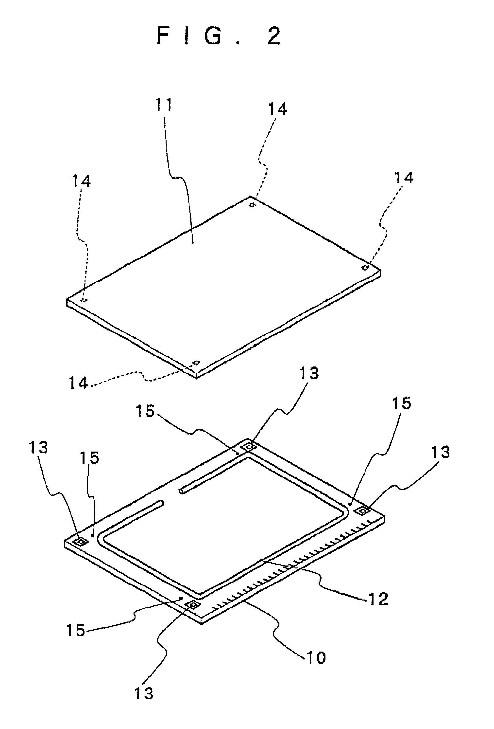 Method and apparatus for bonding substrate plates together through gap-forming sealer material