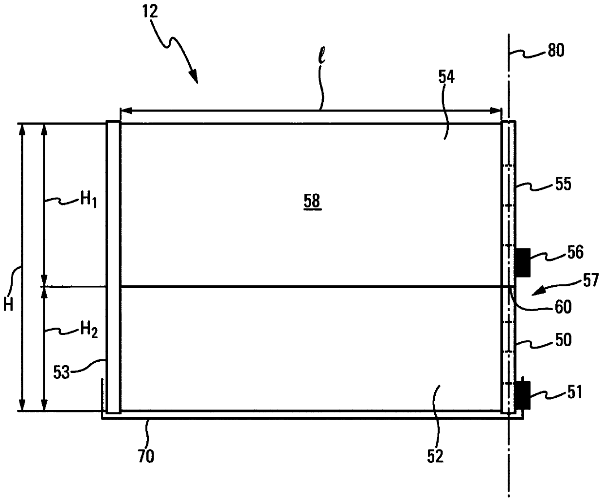 Assembly including a heat exchanger and a mounting on which said exchanger is mounted