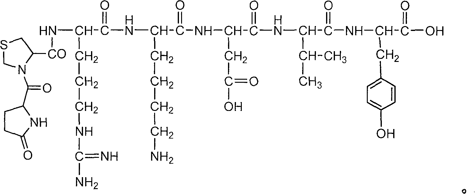 Heptapeptide prepared from thymopentin and pidotimod, and synthetic method