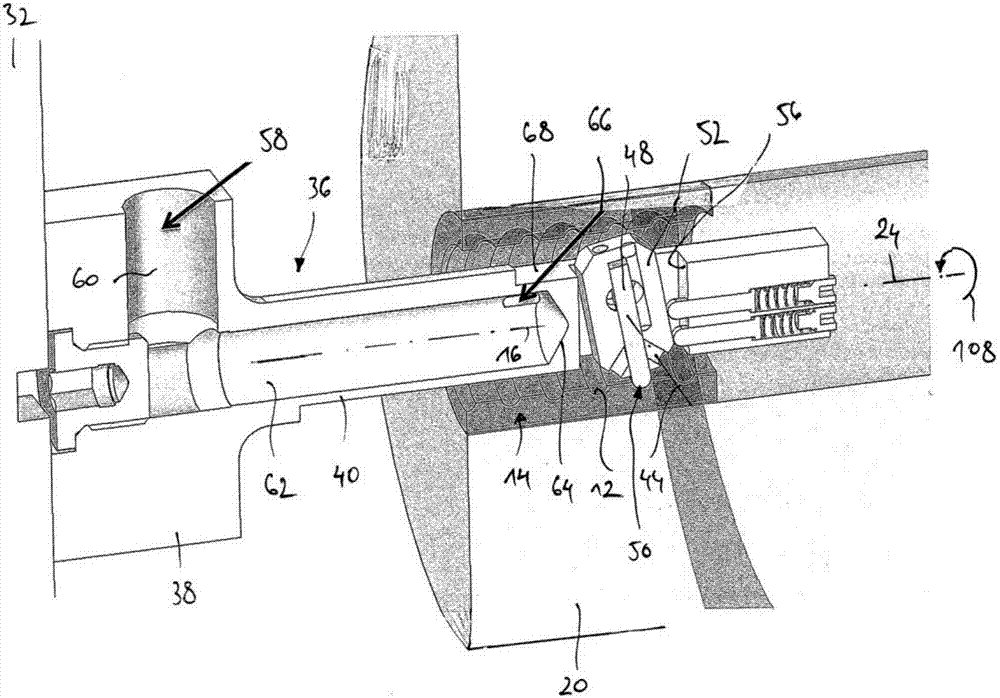 Device and method for the finishing machining of an internal face of a workpiece