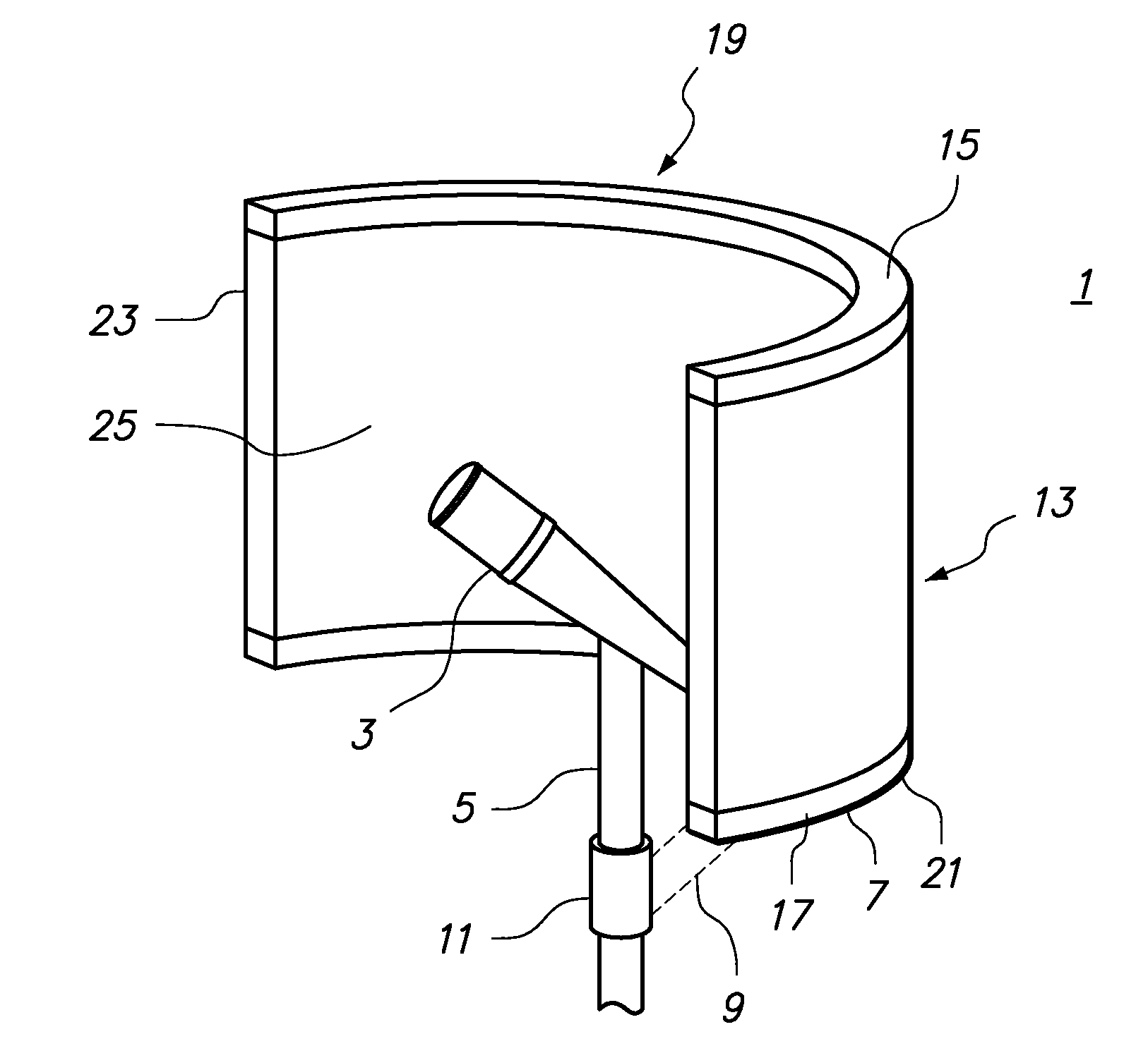 Apparatus for absorbing acoustical energy and use thereof