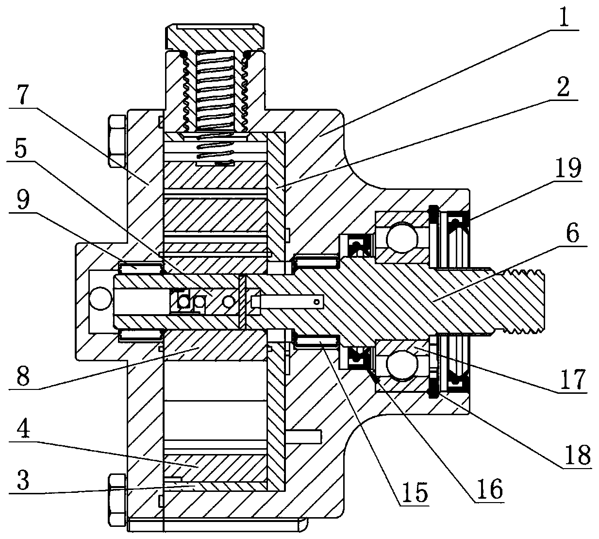 Blade rotating compressor