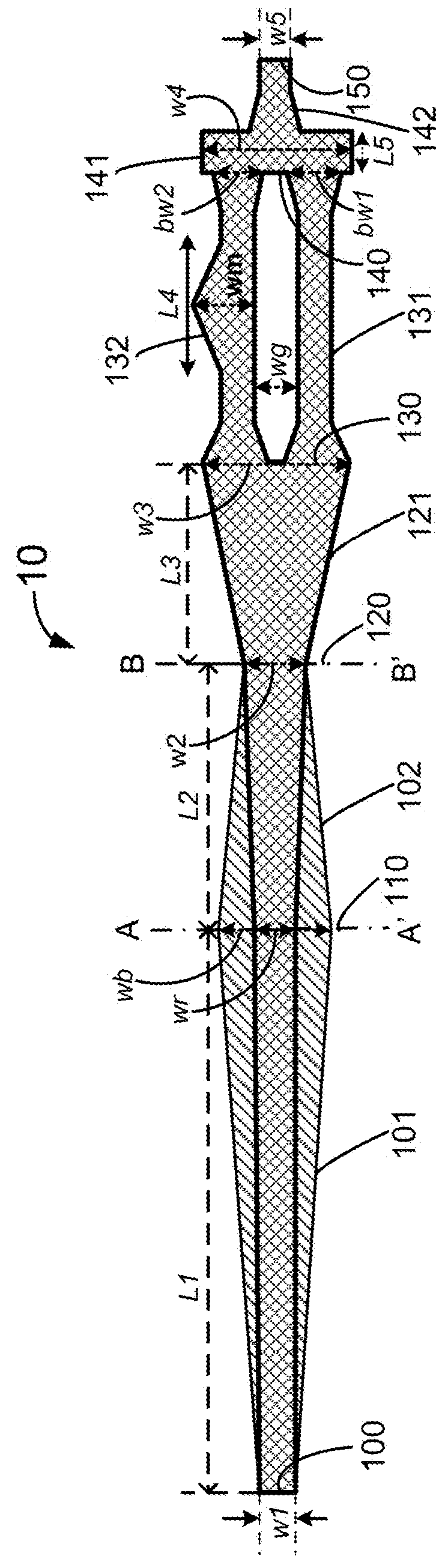 Silicon-waveguide-based broadband polarization beam rotator