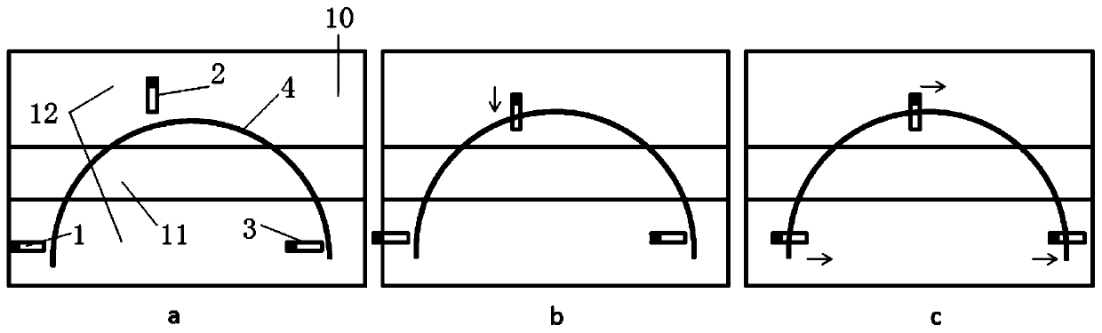 A stress-free operating device for a conductive hairspring