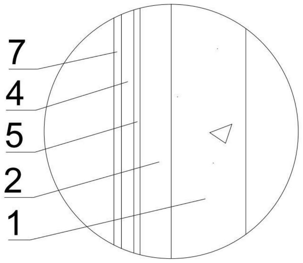 JS waterproof coating repairing and reinforcing structure and construction method