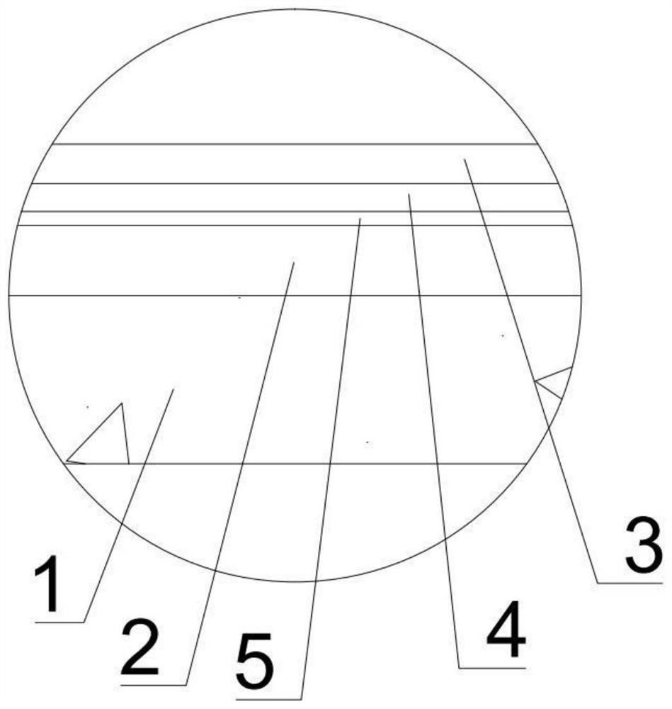 JS waterproof coating repairing and reinforcing structure and construction method