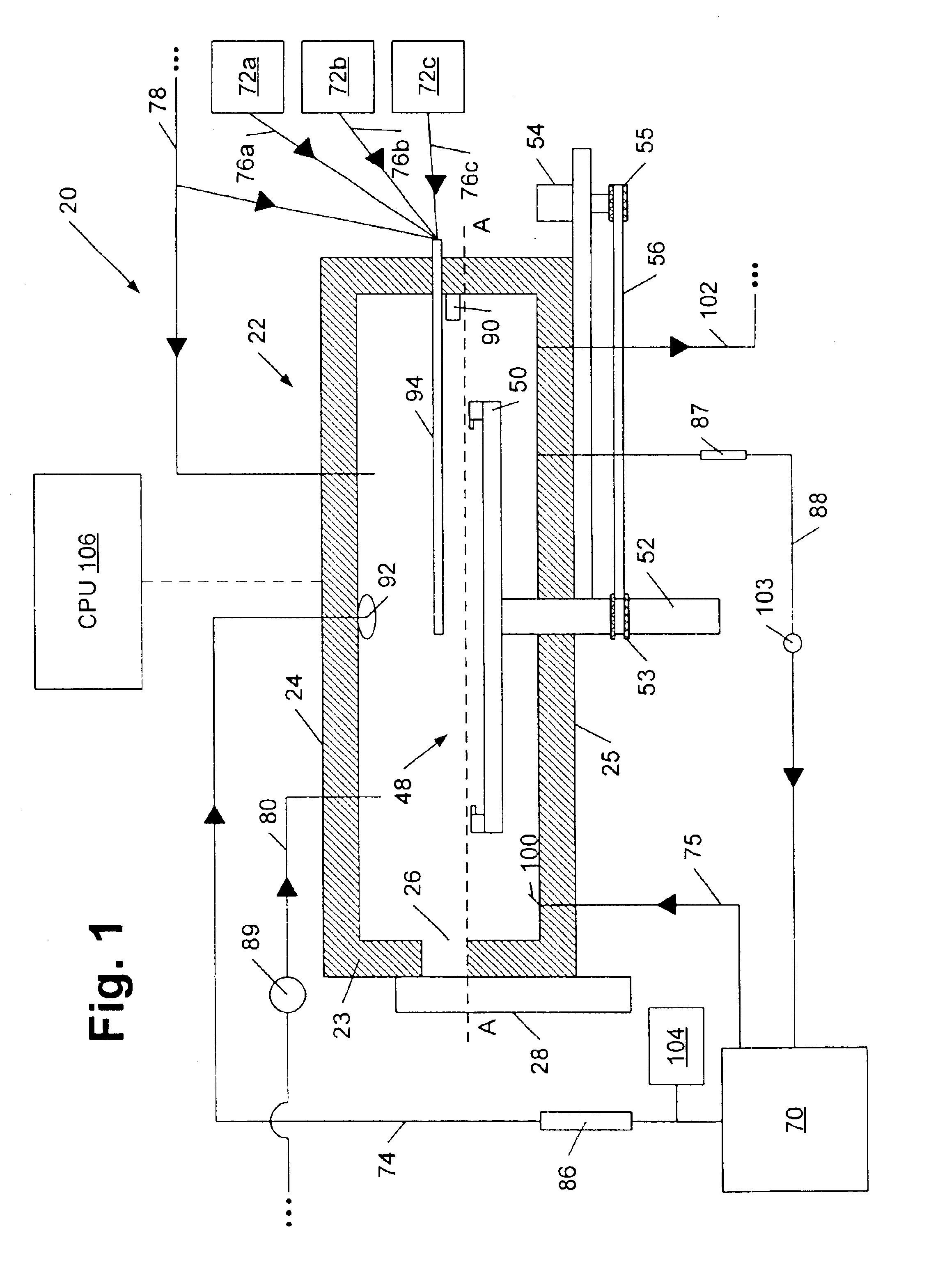 Microelectronic fabrication system components and method for processing a wafer using such components