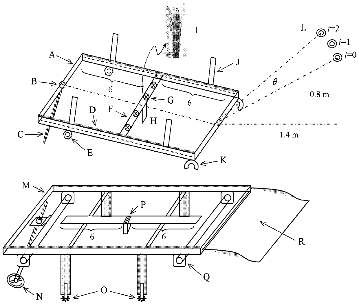 Fire extinguishing efficiency detection method and system for pneumatic field fire extinguishing equipment