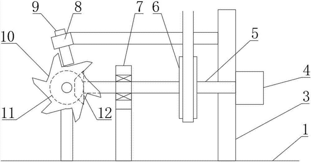 Periodic building rubbish crushing device