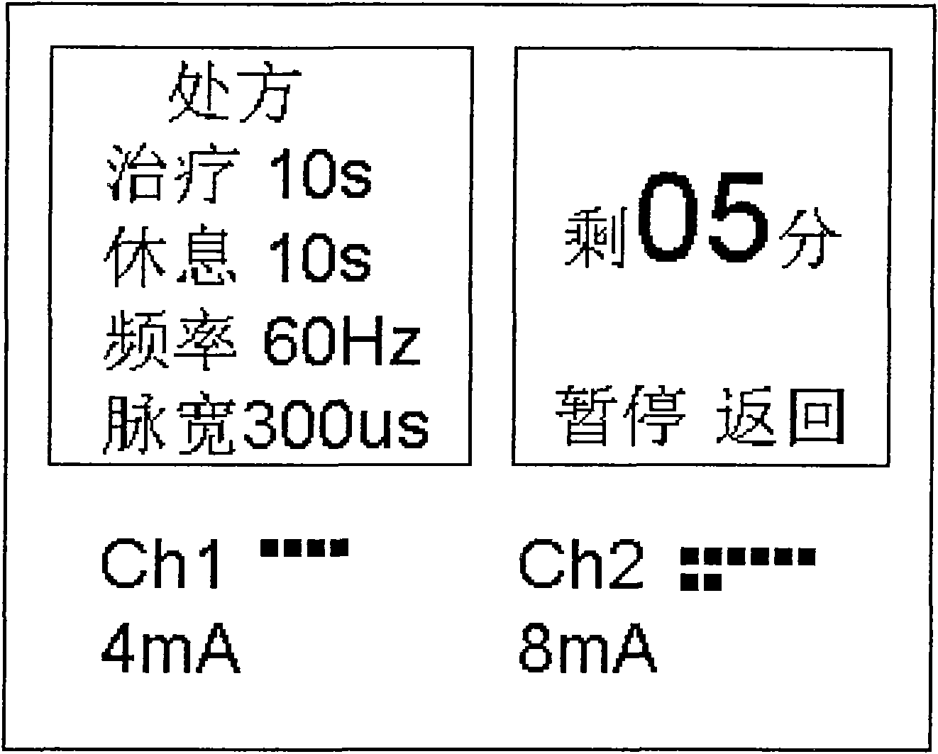 Electric stimulation therapeutic apparatus with signal prompt