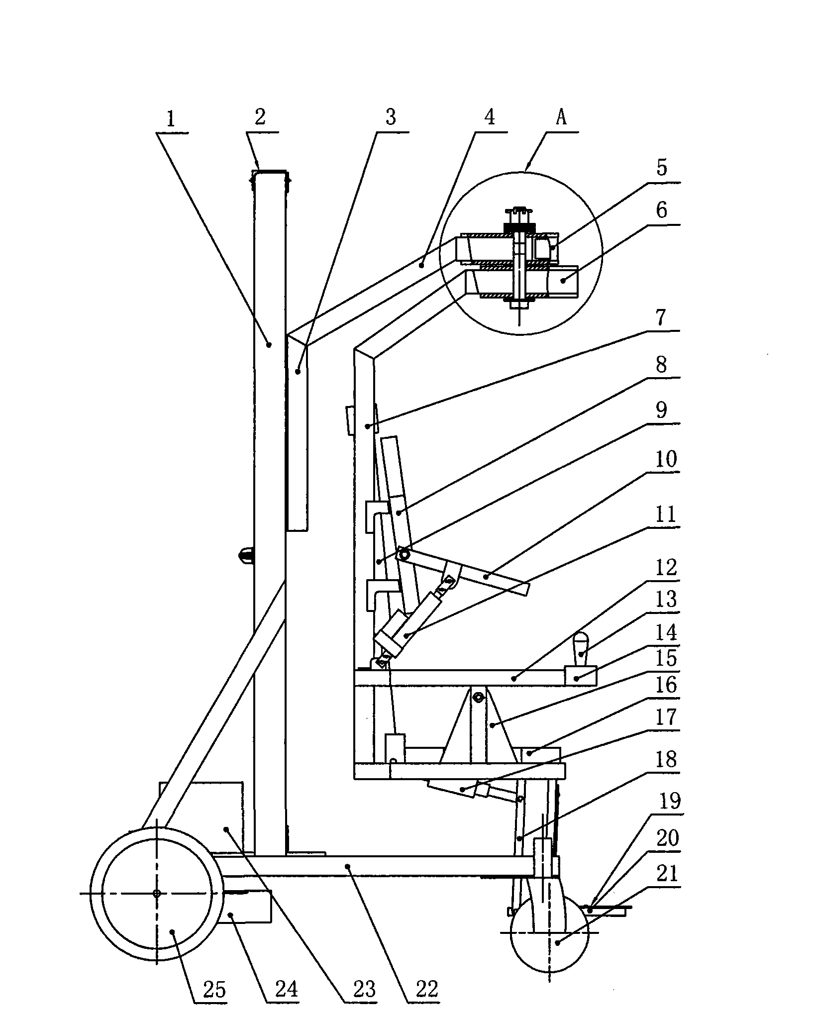 Multifunctional wheelchair for handicapped person