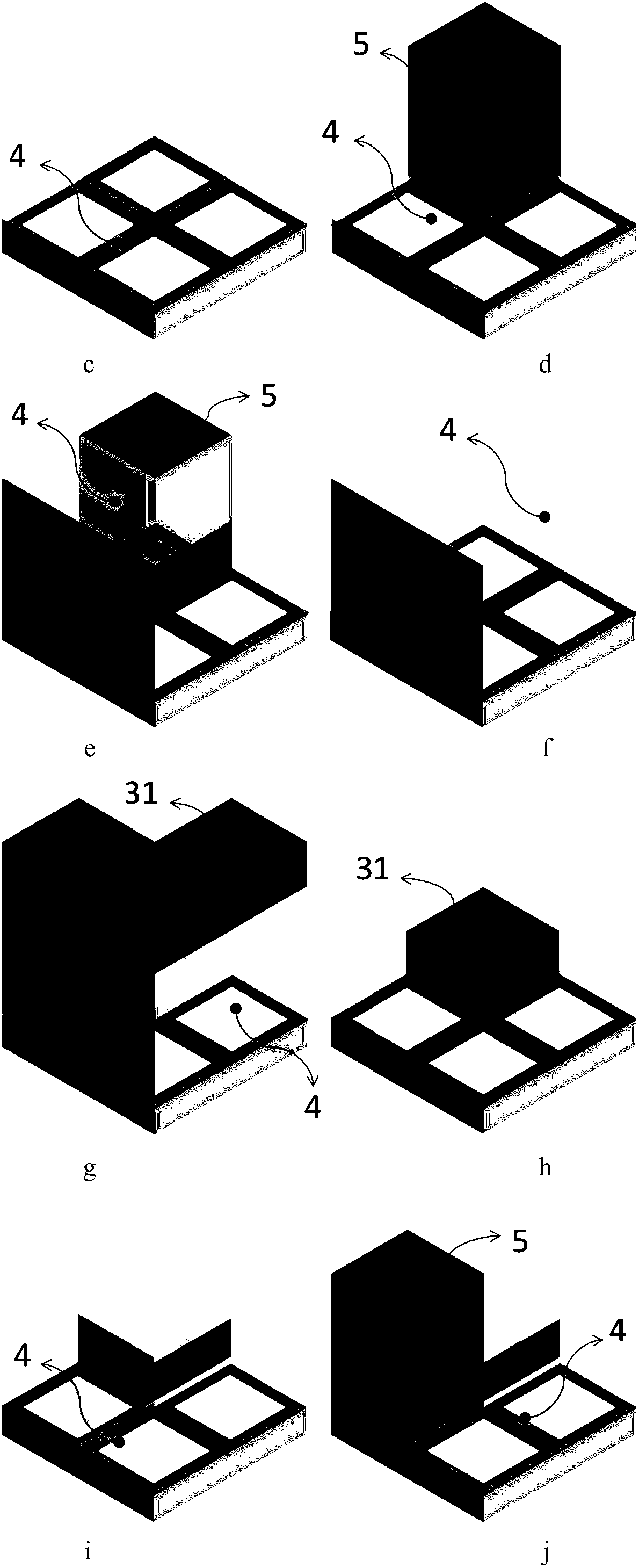 Method for preparing multichannel narrow-band filtering pixel array