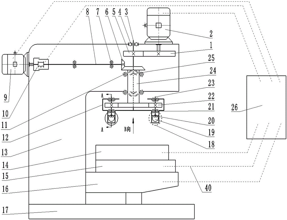 Differential stepless speed regulation multi-mode hobbing machine tool