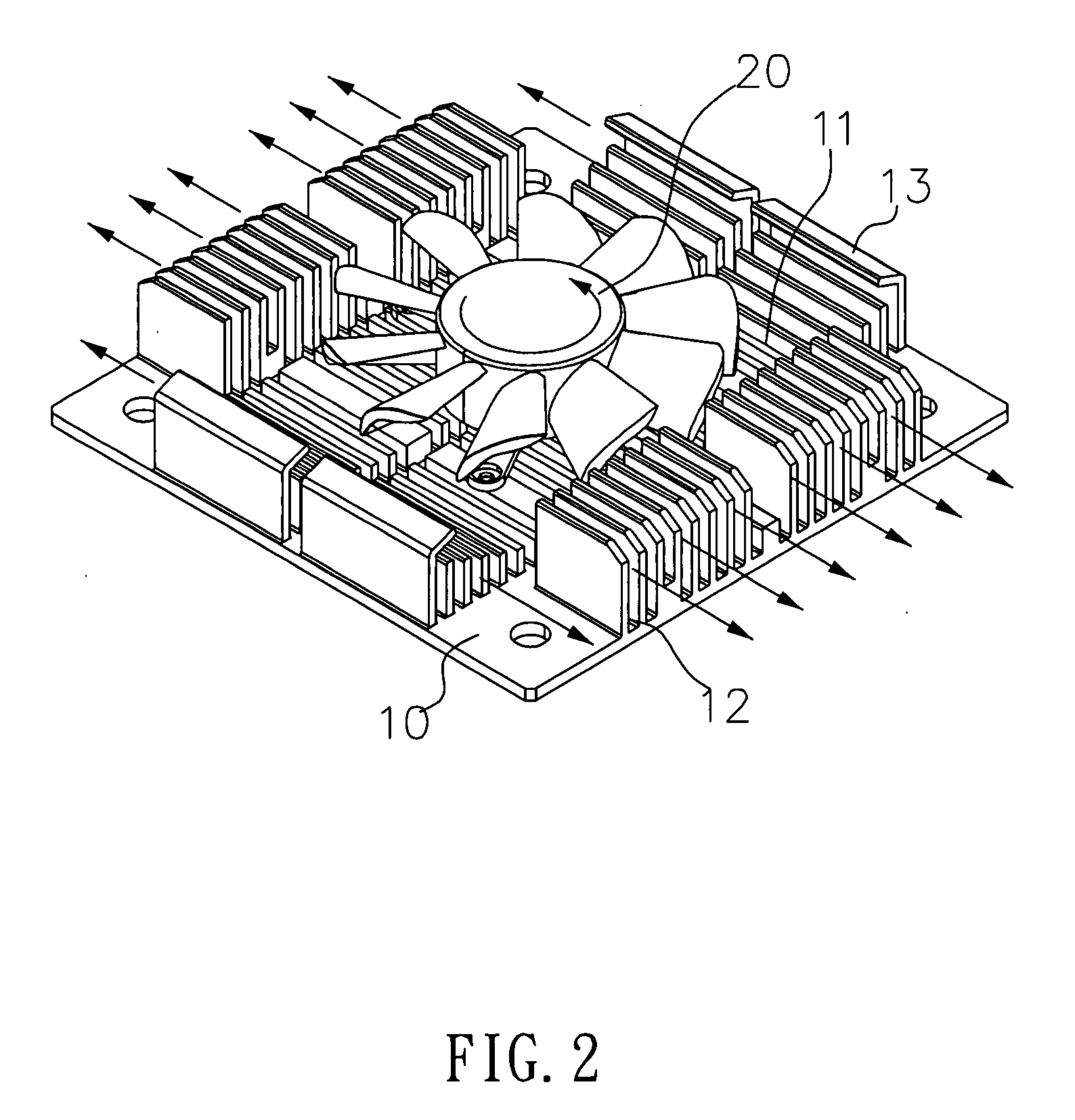 Heat dissipating module