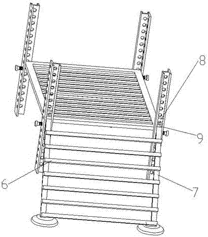 Multifunctional storage shelf for ships