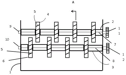 Crushing and nail-removing machine for building plastic template