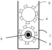 Crushing and nail-removing machine for building plastic template