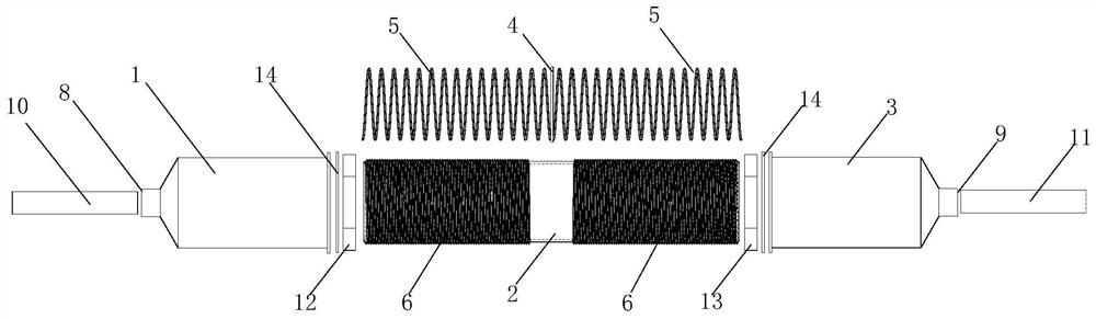 Adjustable length and automatic adaptation of system pressure to muffler and air conditioner