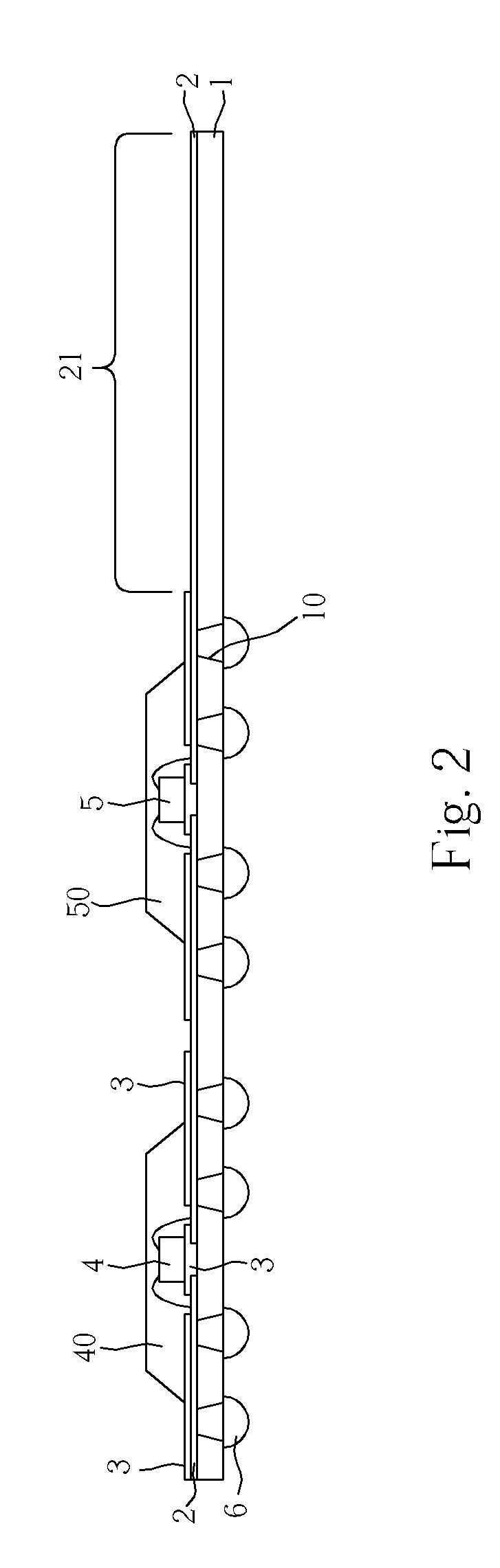 Packaging method of a plurality of chips stacked on each other and package structure thereof