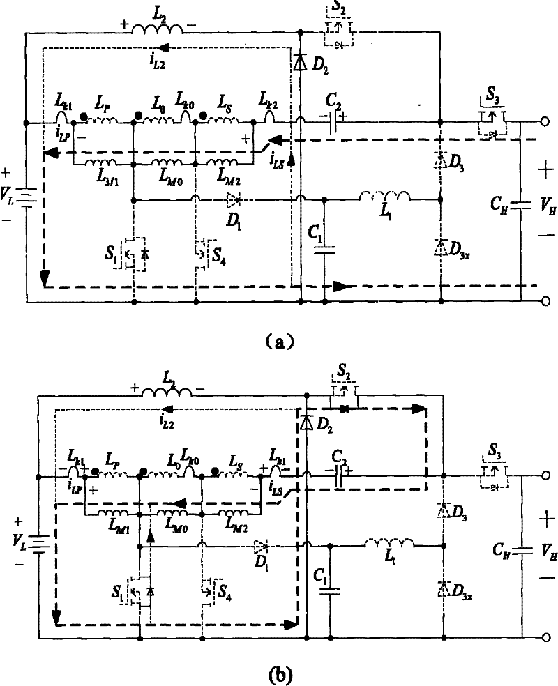 A bidirectional dc/dc converter topology and converter