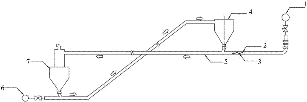 Self-excited air granule conveying device