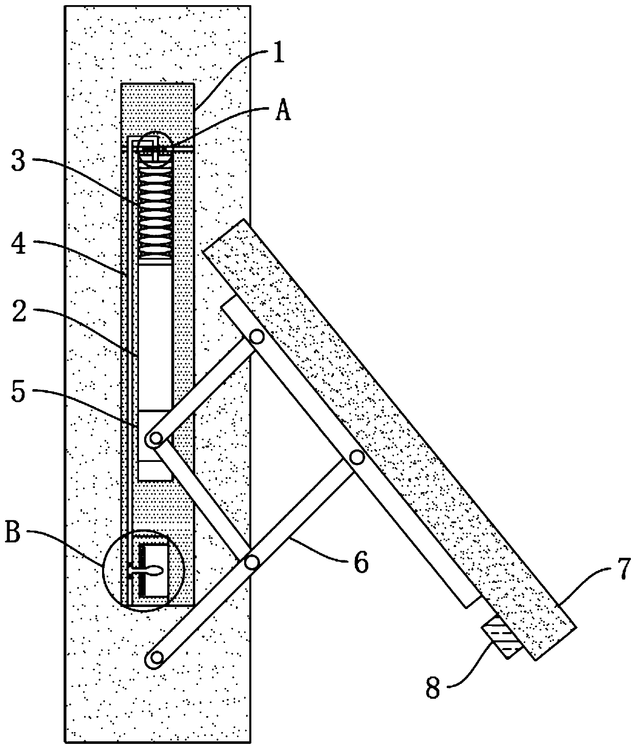 High-rise building anti-collision suspension window with self-cleaning function