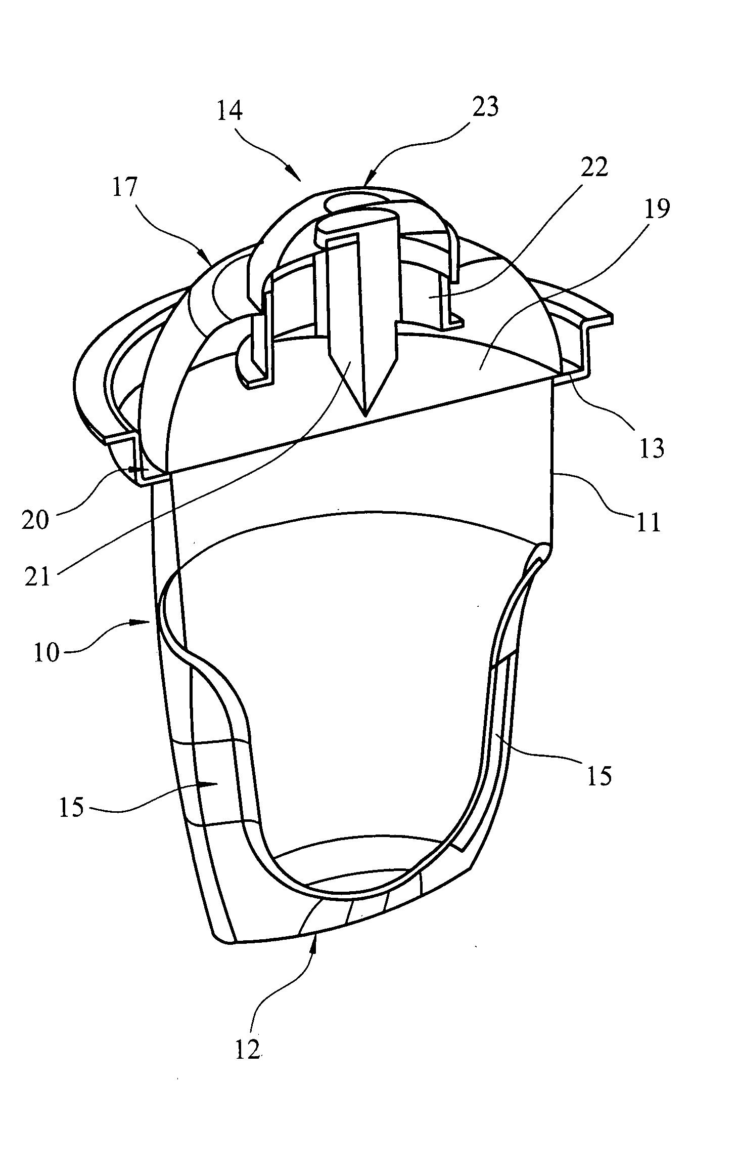 Container for a slush beverage