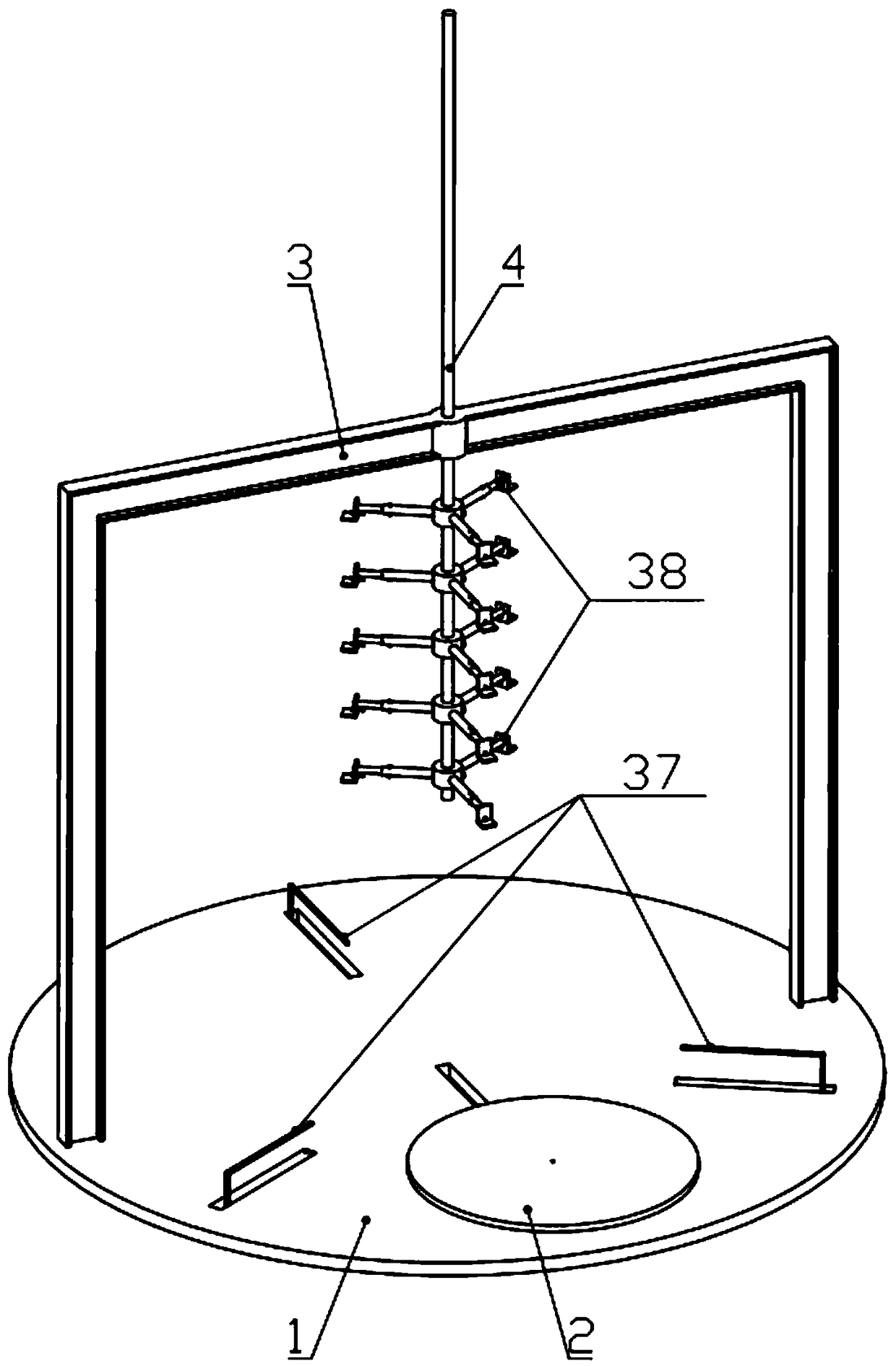 Assembly tool of inner ring rib cylindrical shell pressure resisting structure and assembly method thereof