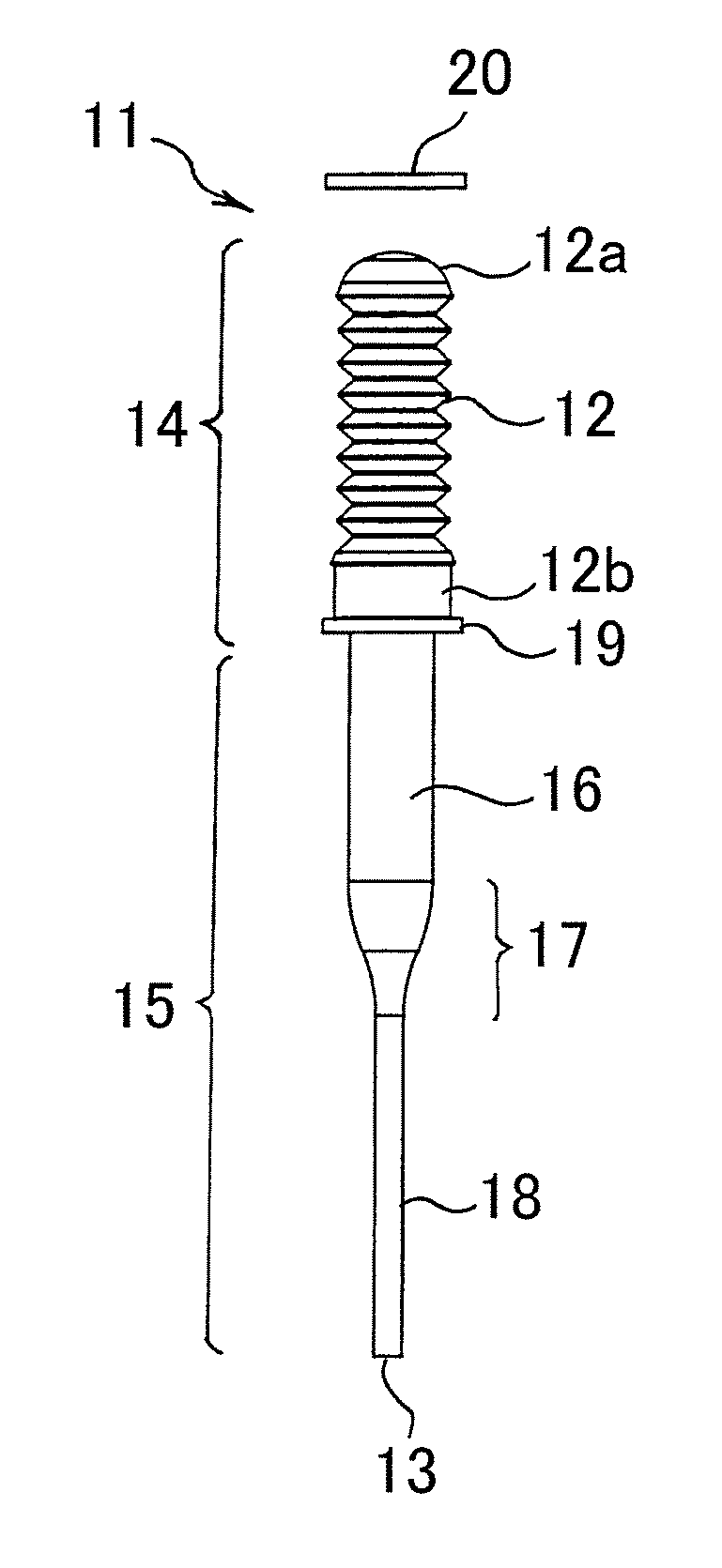 Bellows type dispensing tip, bellows type dispensing apparatus and method of bellows type dispensing processing