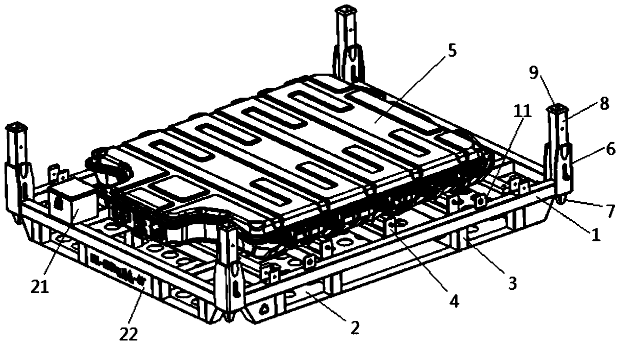 Battery pack transport device