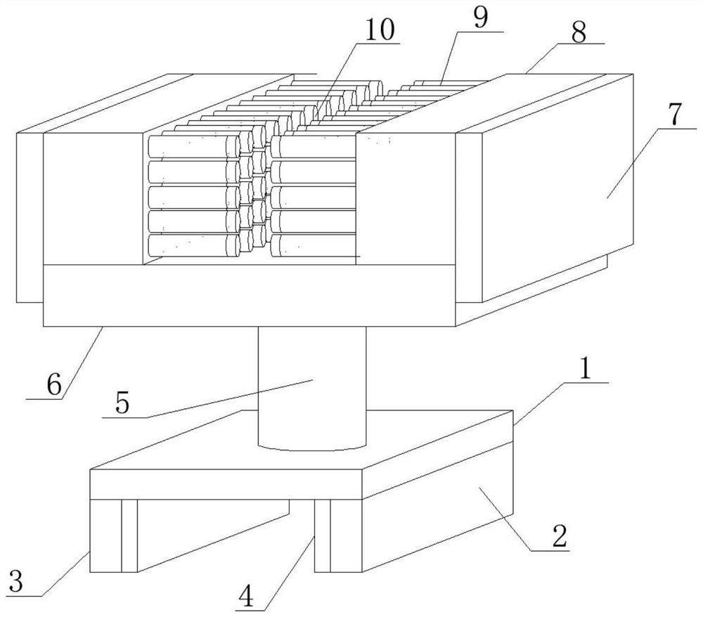 Clamping and fixing device for electrical detection equipment