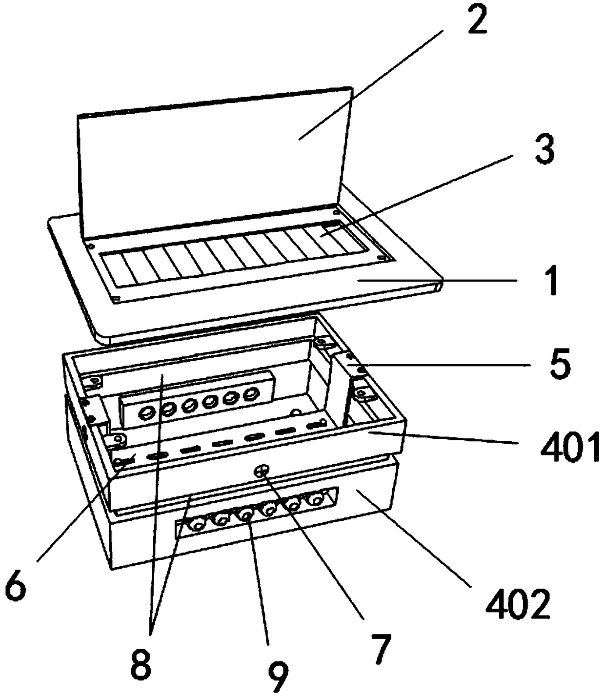 Novel lighting distribution box