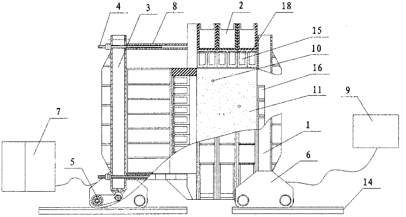 Three-dimensional model testing system of deep mine construction engineering