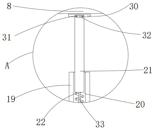 A combined turnover device for building intelligent lighting and audio equipment construction