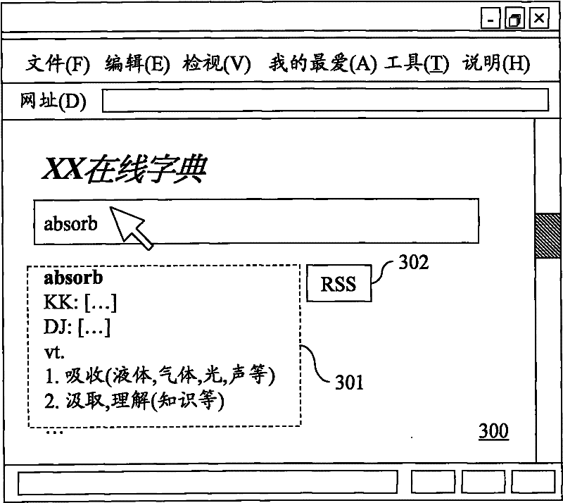 Pushing system and method for updates of online dictionary