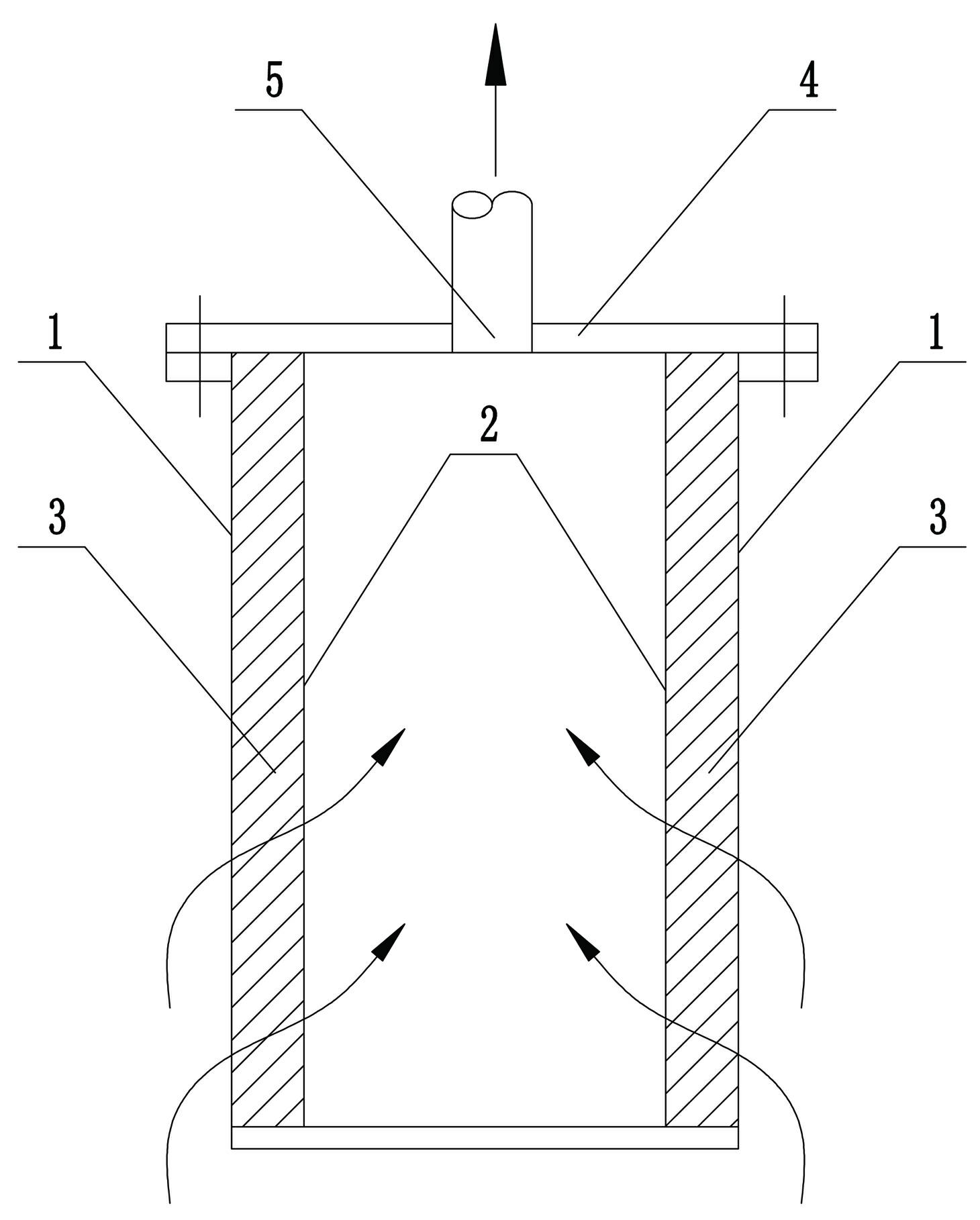 Internal and external gas filtering devices and gas detecting device