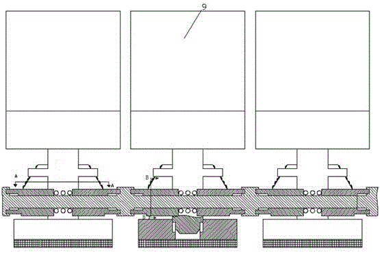 Row seat structure capable of realizing smooth operation