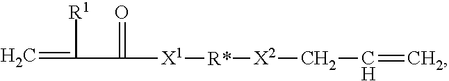 Allyl acrylate crosslinkers for psas