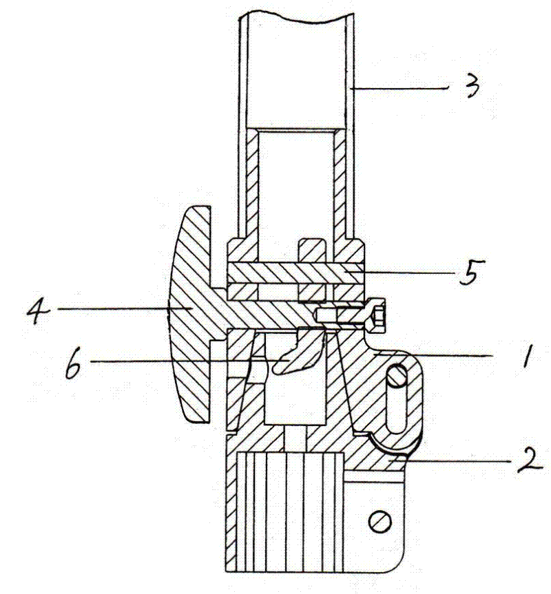 Tapered-sleeve locking type folding handlebar standpipe