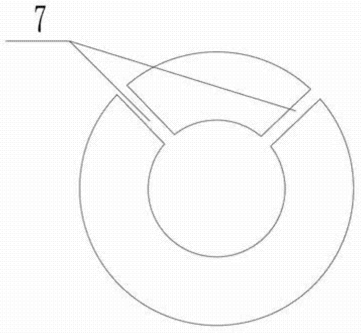 Rear side grouting device for pile